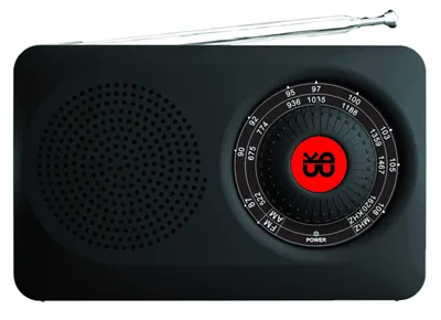 Portable FM/Am High-Sensitivity Family Quality Gift Radio Black Edition