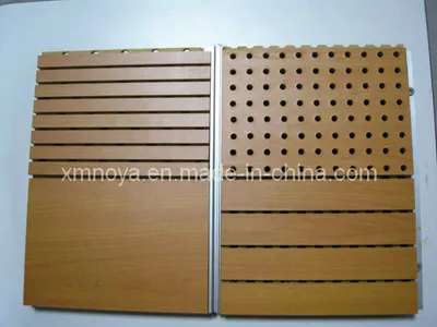 Fireproof Acoustic Sound Absorption Perforated Wooden Interior Wall Decorative Panel