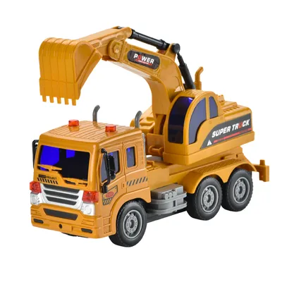 4CH Remote Control Construction Truck Toys with Light