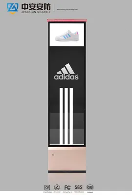 Garment Store Alarm System Gate with Advertising Light Box 58kHz