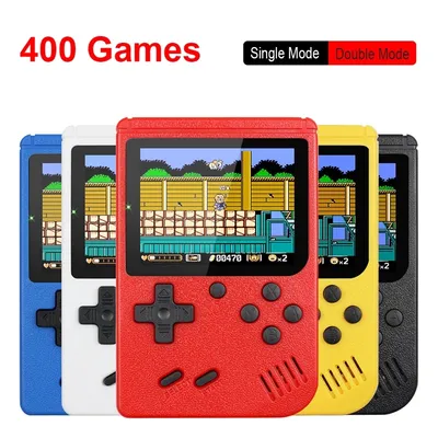 3 Inch Handheld Game Consoles 400 in 1 Retro Video Game Console 8 Bit Game Player Handheld Game Players Gamepads for Kids Gift