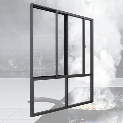 Heavy-Duty Aluminum Casement Window for Minimalist Interior