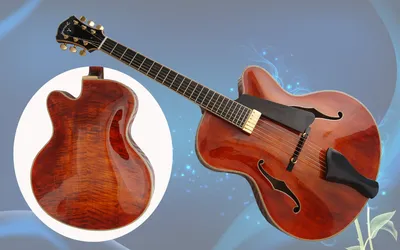 17inch Handmade Jazz Guitar Archaizeed Color