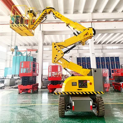 Moving Hydraulic Articulating Self-Propelled Curved Arm Lift Platform Zmqbpt10c/D Work