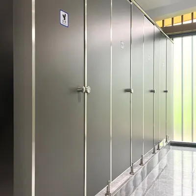 Wholesale Anti-Bacterial Debo Customized Size Compact Laminate Toilet Cubicles for Public Spaces