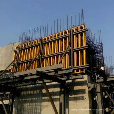 Steel Wood Zulin Q235 China Hydraulic Power Climbing Formwork with ISO