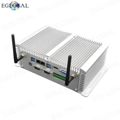 Eglobal New Fanless Mini Industrial PC Intel Core I5 8250u HD Dual LAN 2 COM Port DDR4 Superior Heat Dissipation Available Au