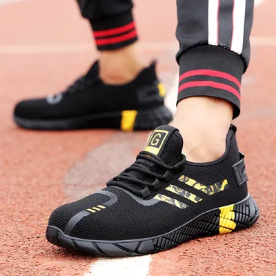 Industrial Sports Lightweight Safety Shoes S1p Low Price Steel Toe Shoes Work Sneaker