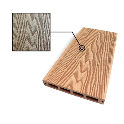 Easy Maintenance Wood Look Anti-Slip Balcony Garden WPC Composite Decking Floor Board