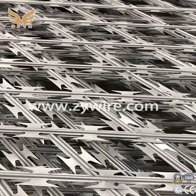 Galvanized PVC Coated Concertina Razor Wire/Barbed