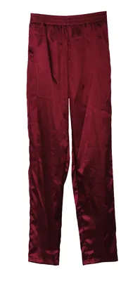 Fashion Women's Dramatic Claret-Red Slacks Lady′ S Casual Pants