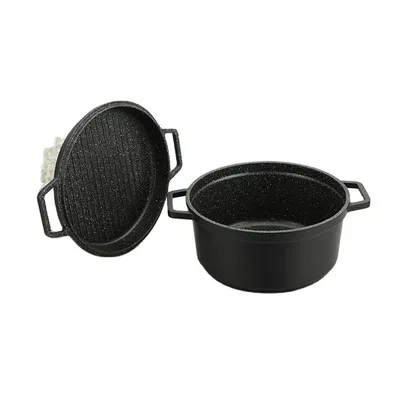 Premium Die Casting Round Roaster with Aluminum Lid Casserole
