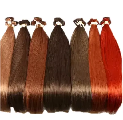 Flame-Retardant Hot Water Setting Synthetic Hair Fiber Filament Material for Braidings/Afro Kinky/Extensions/Weave Wefts