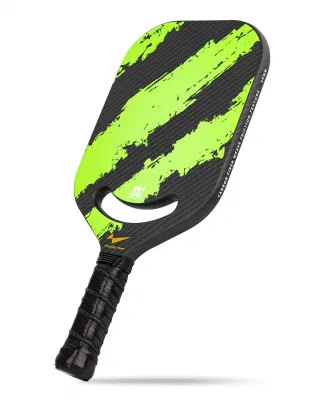 Carbon Fiber Pickle Ball Paddle with Aero Throat, Usapa Approved Thermoformed Pickle Ball Racket for Power & Control, PP Honeycomb