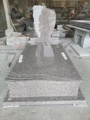 Flower Carving Cheap G664 Brownstar Granite Tombstone and Monuments Grave Stone Headstone