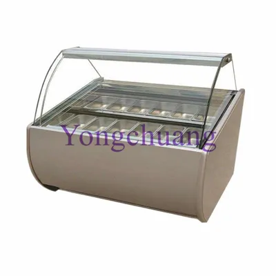High Quality Ice Cream Cake Display with French Tecumseh Compressor