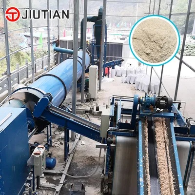 Automatic Cassava Residue Rotary Drum Dryer Machine Industrial Drying Plant