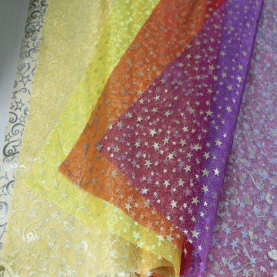 Gold Print Organza - 2