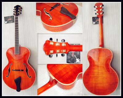 Jazz Guitar High Quality with Solid Wood (YZ-12A)
