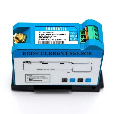 Eddy Current Displacement Sensor Non-Contact Inductive Measurement Used for Shaft Vibration Range Detection