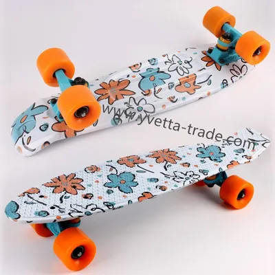 22inch Plastic Skateboard with Water Printing and Hot Sales
