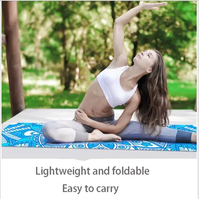 Suede Yoga Mat Natural Rubber Printed Eco Friendly Yoga Mat