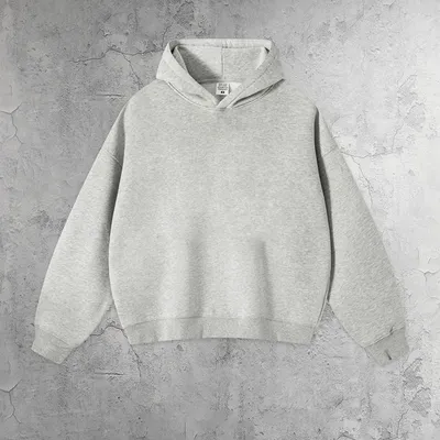350 GSM Pullover Cropped No Pocket Fleece Men Custom Logo Hoodie