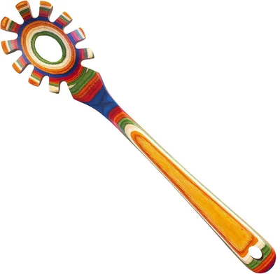 Wooden Spaghetti Spoon and Pasta Server with Teeth Cooking Serving Staple Mixing Spoon Slotted Spoon Spatula Slotted Spatula