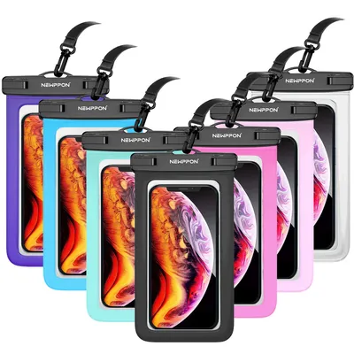 Waterproof Cell Phone Pouch: Waterproof Dry Bag Case with Neck Lanyard - Underwater Clear Cellphone Holder Large Protector for iPhone Samsung
