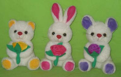 Plush Bear, Rabbit&Mouse