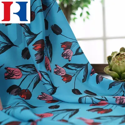 Abrasion-Resistant Multi-Color Soft Non-Wetting Polyester Elastic Printed Fabric for Sportswear