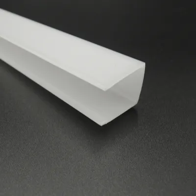 U Shape White Extrusion LED Linear Lighting Cover PC Lampshade