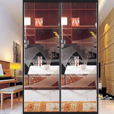 High Quality Decorative Acid Etched Glass Doors Glass