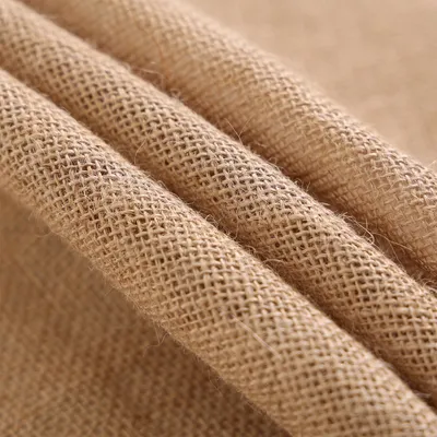 Free Sample Eco Friendly 100% Jute Fabric Burlap Fabric Roll