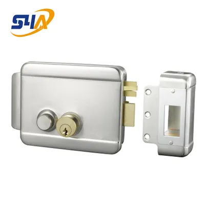 Nickle-Plated 12V Electric Rim Lock for Access Control Systems
