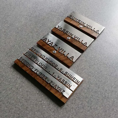 Stainless Steel Office Sign with Wayfinding Sign