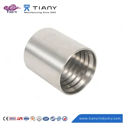 00210 Sleeve Carbon Steel Zinc Plated Ferrules for SAE 100 R1at DIN20022 2sn Hydraulic Hose