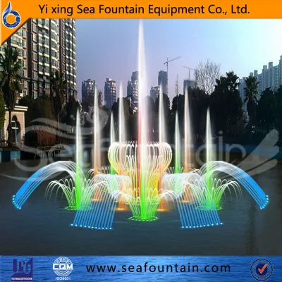 Wooden Package Stainless Steel Lake Floating Fountain