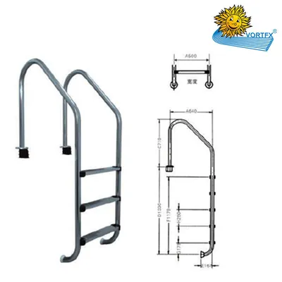 SL Series # 304 Stainless Steel Ladder for Swimming Pool and SPA
