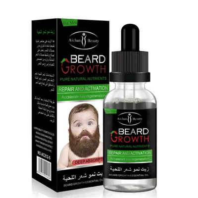 Private Label 100% Natural Pure Beard Growth Oil Organic Natural Mens Beard Essential Oil