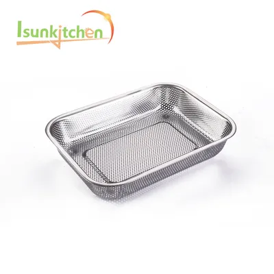 Food Grade 304 Cooking Kitchen Non-Stick Fry Stainless Steel Colander