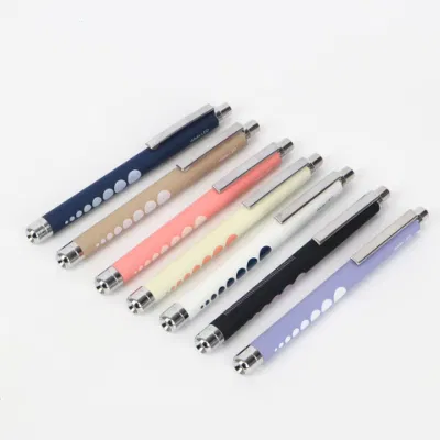 Sliver Color LED Yellow Light Medical Penlight Pen Torch Flashlight