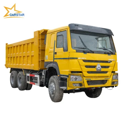 Sinotruk HOWO 6X4 371 HP 375 HP 30 Ton Sand Gravel 20 Cubic Meters 10 Wheeler Capacity Used Dump Truck