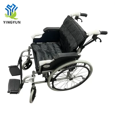 Lightweight Portable Hospital Medical Care Foldable Wheelchair with Casters