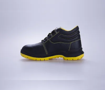 PU Men's Memory Slip Resistant Steel Toe Work Shoes