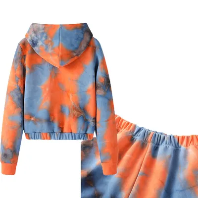 New Early Autumn Tie-Dye Collection Fashion Unisex Large Size Sweatshirt