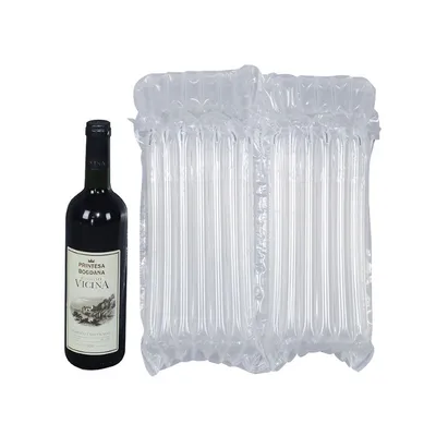 Shockproof Plastic Inflatable Air Column Bubble Cushion Wrap for Wine Bottle Protection