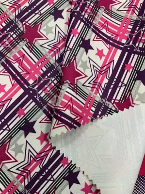 Polyester Taslan Taslon Fabric Printed Milky Coated Fabric Wr