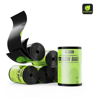 13 Gallon Customized Trash Bin Bag Liner Drawstring Tie Handle Home Waste Bags for Multicolored Contractor Thicker Robust Leak-Proof