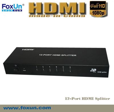 12 Port HDMI Splitter Support 3D at 1080p